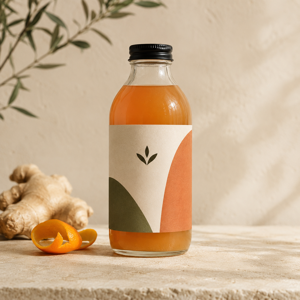 Envase ilustrado de Bebida Wellness Tono