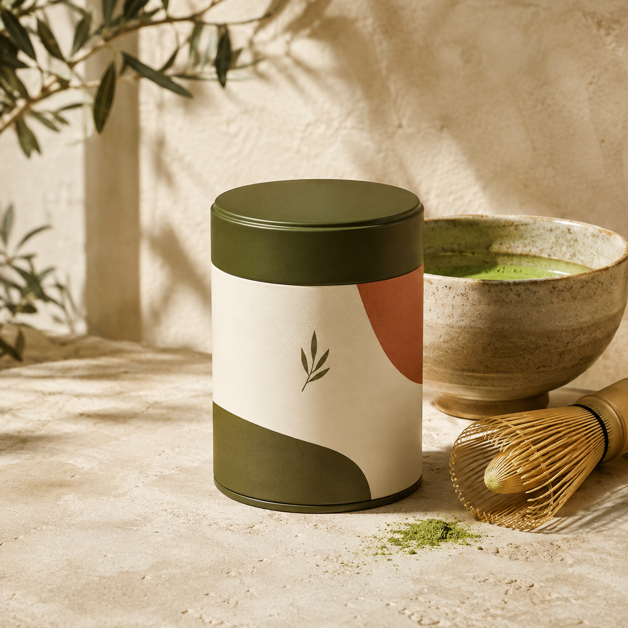 Envase ilustrado de Matcha Ceremonial Bio